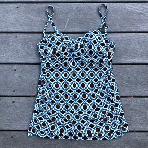 Land’s End Tankini Top - size 8